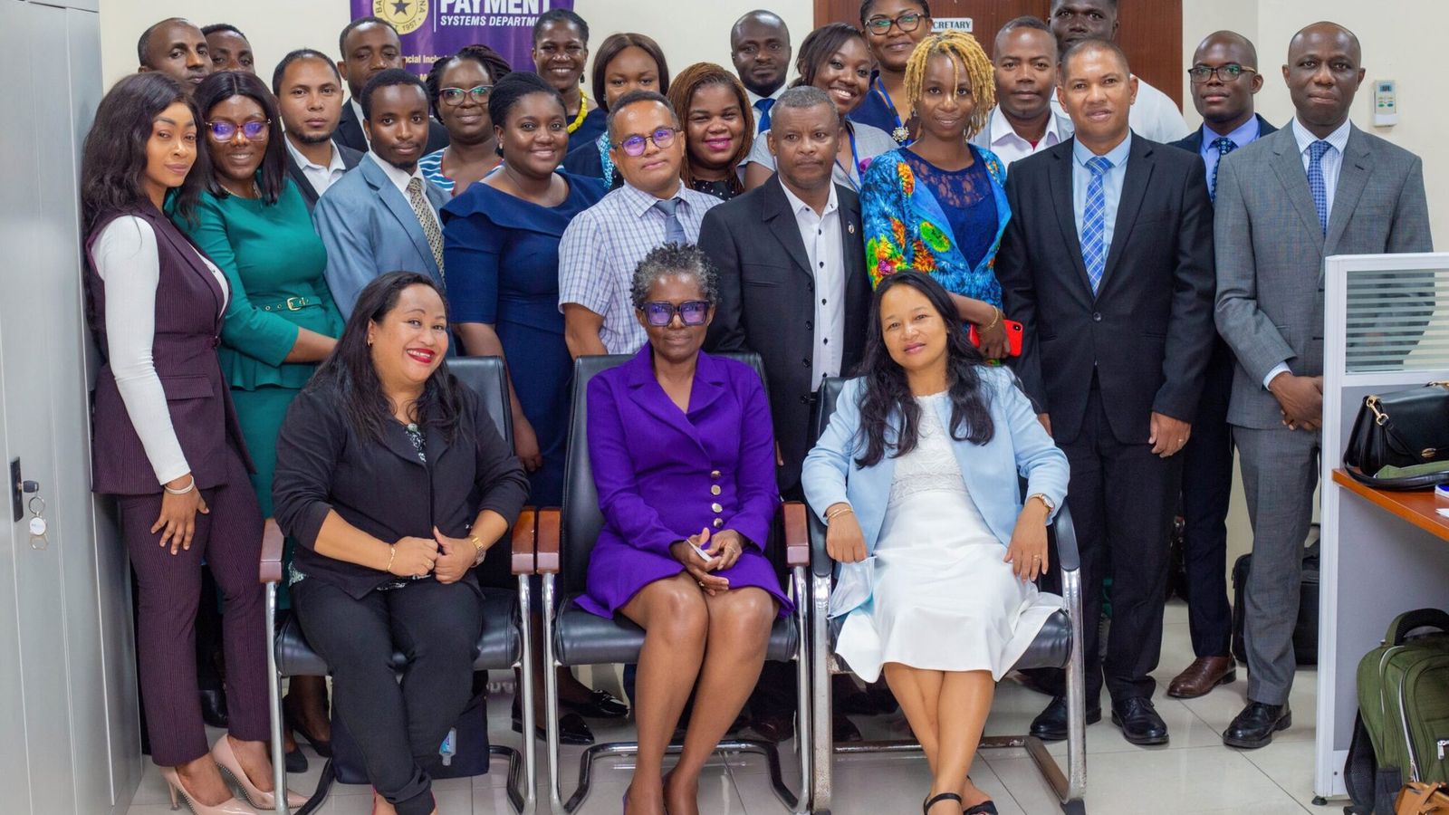 The Madagascan delegation with GFPA and the Bank of Ghana Payment Systems Department