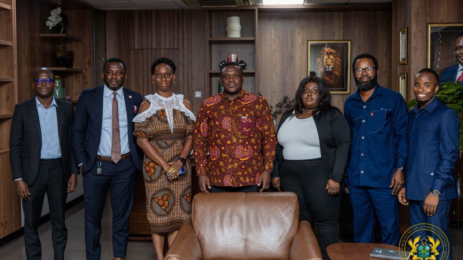 A GFPA delegation with officials at the Ministry of Finance, Accra